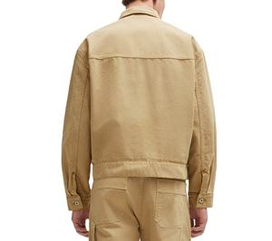 แจ็คเก็ตผ้าใบสไตล์ไฮสตรีทสำหรับผู้ชายชุดทำงานฤดูหนาวระบายอากาศได้ดีเสื้อทำงานปักโลโก้ด้านหน้า - Product Image 2