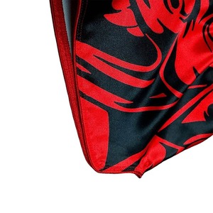 Shorts de boxe unisexes en satin avec ceinture élastique, logo sur le devant, coupe classique, vêtements de sport pour adultes - Product Image 6
