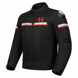 Veste de moto unisexe personnalisée de haute qualité en polyester/coton, imperméable, respirante, en Cordura épais, style décontracté, pour l'automne - Product Image 4