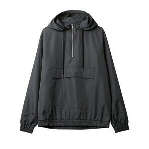 Chaqueta cortavientos deportiva con capucha de nailon, transpirable, con forro de malla, tipo anorak, para hombre. - Product Image 1