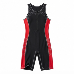 Traje de Triatlón sin Mangas para Mujer con Cremallera Frontal, Estampado de Olas Azules, Transpirable, de Spandex y Nylon, Ropa Deportiva - Product Image 5