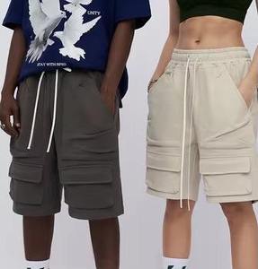 Shorts cargo multi-poches pour hommes, amples, 400g, poids lourd, vente en gros - Product Image 2