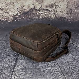 Elite Vintage Leather <b>Backpack</b> Waterproof Anti-Theft Laptop Rucksack Genuine Leather Executive LBP-0338 - Product Image 3