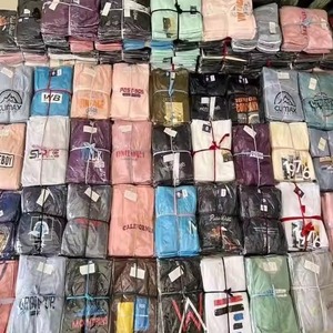 Camisetas de Hombre de Alta Calidad, 100% Algodón, Transpirables, al por Mayor, con Patrón de Letras, Manga Corta, Stock de Fábrica Cancelado en Bangladesh - Product Image 1