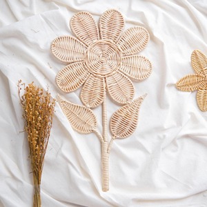 Cute Flower Rattan <b>Wall</b> <b>Hanging</b> For Kids Room Nursery Decor Classroom Playroom Handmade <b>Boho</b> Floral Interior <b>Wall</b> Accent - Product Image 3