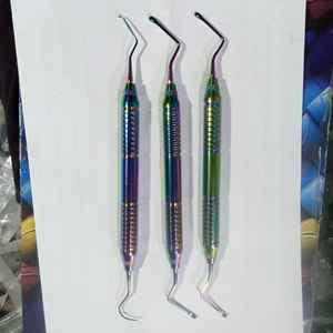 Sonda exploradora dental de doble gancho, herramienta de dentista de acero inoxidable, juego de sondas exploradoras para limpieza e higiene dental. - Product Image 1