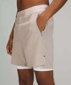 Pantalones Cortos Deportivos Personalizados con Logotipo, de Secado Rápido, Ligeros, 100% Poliéster, con Forro de Compresión y Bolsillos Laterales para Hombre, 2 en 1 - Product Image 1