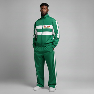 Custom made logo Plus Size 2 color 100% nylon men's 2 piece set High Quality Streetwear Windbreaker <b>hip</b> hop men's tracksuit - Product Image 1