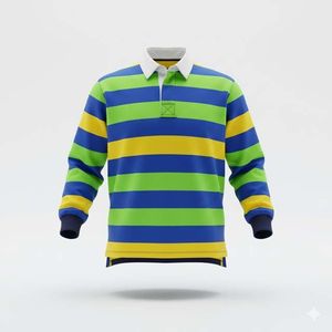 Nuevas Camisetas de Rugby Personalizadas Vintage de Lona Sólida, Manga Larga, 100% Poliéster, Impresión Digital de Alta Densidad en la Parte Delantera, Impermeables - Product Image 2