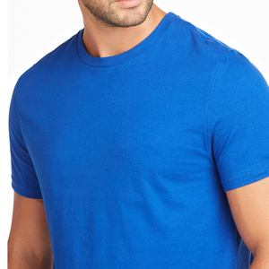 Clothing Manufacturers Custom Casual Solid T Shirt Mens Front Logo Plain Heavyweight 100% Cotton Regular Fit Breathable Quick - Product Image 4