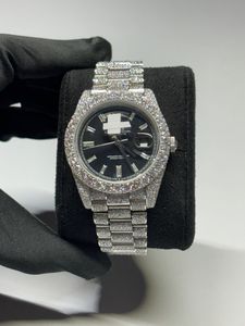 White Gold Round Shape Diamond Watch for Wedding and Party wear For Men's Quartz Watch Available at Affordable Price - Product Image 1
