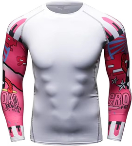 Maillot de compression personnalisé en Spandex/Polyester imprimé par transfert thermique pour BJJ, séchage rapide, idéal pour le No-Gi Jiu Jitsu, le MMA et les arts martiaux - Product Image 4