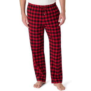 Adult Men Casual Flannel Lounge <b>Pants</b> Soft and Cozy Breathable Pajama Knitted Lightweight <b>Summer</b> Spring Sleepwear Trouser Unisex - Product Image 1