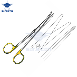 กรรไกร Mayo-Lexer ขนาด 16 ซม. / 6-1/4 นิ้ว ปลายทู่ ตรง สีทอง TC สำหรับผ่าตัดและทางการแพทย์ - Product Image 6