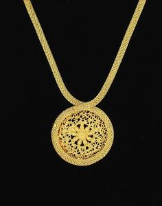 Joyería de oro de enchapado en oro, conjunto de joyería de estilo africano tradicional - Product Image 2