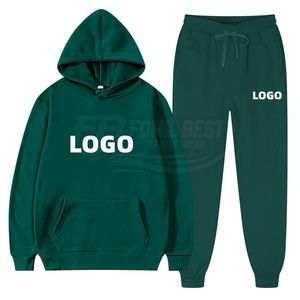 Conjunto de Sudadera con Capucha y Pantalones Deportivos 2 en 1 para Hombre, con Logotipo Personalizado, 100% Algodón, Transpirable, Ecológico, Ligero, para Invierno - Product Image 4