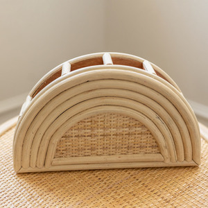 Woven rattan pen holder <b>large</b> pencil case <b>storage</b> <b>baskets</b> multi use desk organiser divided <b>basket</b> - Product Image 6