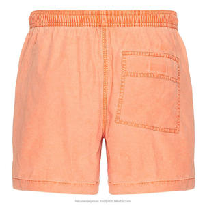 Short de bain d'été à séchage rapide écologique pour hommes, avec logo personnalisé, à taille élastique, à motif solide, pour hommes de plage - Product Image 3