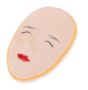 5D Full Face Silicone Practice <b>Head</b> Eyebrow Microblading PMU Tattoo <b>Training</b> Mannequin - Product Image 6