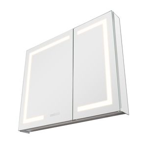 Armadietto a Specchio LED Illuminato 36 X 30 da Incasso a Parete con 3 Colori Dimmerabili e Funzioni HD per Bagno - Product Image 1