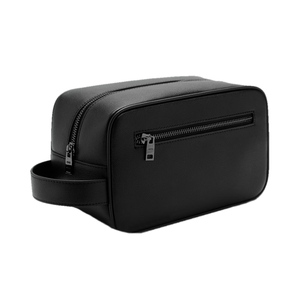 Genuine Leather Vintage Cosmetic <b>Case</b> with Zipper Closure Water Resistant Large Capacity Travel <b>Makeup</b> Organizer for Women Men - Product Image 5