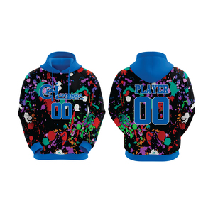 Sweat-shirt à capuche unisexe Changa Impex, imprimé intégral, vêtements de basketball pour adultes, 320g polyester, imprimé numérique, coupe classique, toutes saisons - Product Image 3