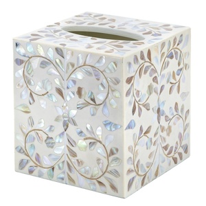 Premium Quality Classic Bone Inlay Handmade Tissue Box Cover for Hotel Bathroom Home Decoration Available at Competitive Price - Product Image 2