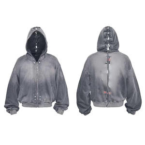 กางเกงวอร์มผู้ชายแบบสั่งทำพิเศษสำหรับฤดูหนาว  ผ้าทอ  โลโก้ด้านหน้า  แฟชั่นผู้ชาย  ผ้าฝ้ายหนานุ่ม 100%  ลุควินเทจ  ซิปเต็มตัว  ทรงหลวม  ชุดวอร์ม - Product Image 1