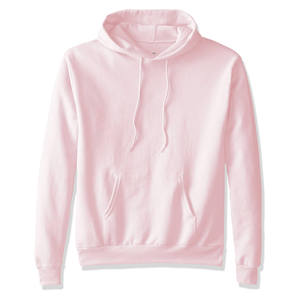 <b>Pink</b> Unisex Hooded <b>Sweatshirt</b> 100% Cotton Fleece Regular Fit Casual Solid Color Pocket Design Autumn Wear - Product Image 6