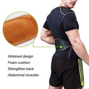 High Quality Leather Weightlifting <b>Belt</b> with Adjustable Buckle for Heavy Lifting and Strength Development - Product Image 4