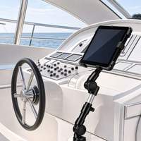 Support de fixation robuste pour siège de voiture, en aluminium, pour ordinateur portable, tablette, iPad, appareil photo, télescopique, à dégagement rapide, 3 kg