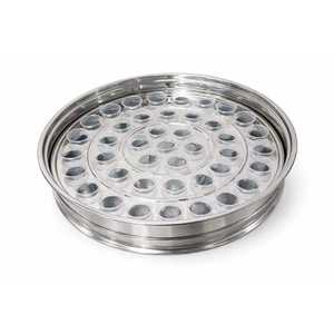DURABLE STAINLESS STEEL HOLY COMMUNION SET SINGLE TRAY 40 CUPS WITH LID <b>MIRROR</b> FINISH FOOD GRADE DISHWASHER SAFE - Product Image 1