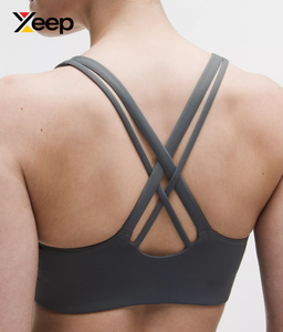 XEEP สปอร์ตบราโยคะคุณภาพสูงสำหรับผู้หญิง รุ่น XC-SB-94 ดีไซน์เรียบง่าย ระบายอากาศได้ดี สายปรับได้ แผ่นรองถอดออกได้ รองรับได้ดี แห้งเร็ว - Product Image 4