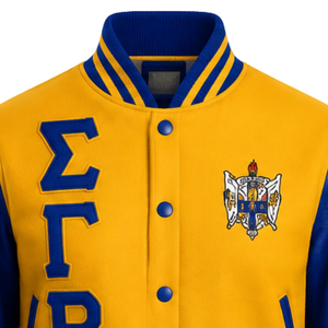 เสื้อแจ็คเก็ตซาตินแบบครอป Sigma Gamma Rho สำหรับผู้หญิง แบบซิปเต็มตัว สไตล์บอมเบอร์ เสื้อผ้าลำลองสำหรับชมรมนักศึกษา เสื้อคลุมแฟชั่นน้ำหนักเบา - Product Image 3