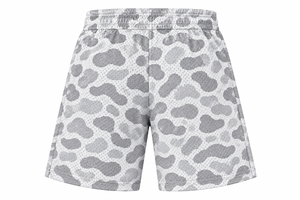 Shorts de sport décontractés pour hommes, respirants, à logo frontal uni, taille mi-haute, avec cordon de serrage, séchage rapide, pour la gym et la course, avec poches - Product Image 3