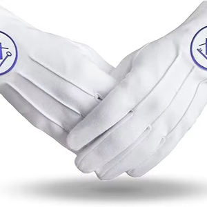 Guantes Masónicos de Algodón 100% Hechos a Medida OEM, Diseño de Alta Calidad, Regalia de Algodón para Uso en Invierno, para Escenas Diarias al Aire Libre - Product Image 6