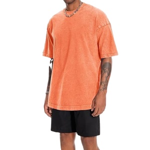 Camisetas de gran tamaño vintage personalizadas al por mayor | Camiseta de ropa urbana con lavado ácido | Camisetas informales de algodón con estampado de lavado logotipo OEM al por mayor - Product Image 5