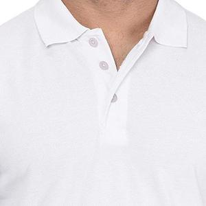 Mens Everyday <b>Polo</b> Soft Jersey Shirt Performance <b>Polo</b> <b>Top</b> Mens Summer Shirt <b>White</b> <b>Polo</b> - Product Image 3