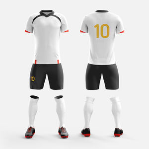 Uniformes de Fútbol Sublimados Personalizados al por Mayor, Conjuntos de Alta Calidad, Transpirables, de Secado Rápido, Tela 100% Poliéster, Nombre y Número del Equipo Personalizados - Product Image 1