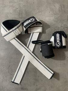 Ensemble de bandes de maintien pour poignets en néoprène et élastiques et de sangles de musculation avec design antidérapant et léger pour l'entraînement en salle de sport - Product Image 2