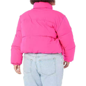 Casual Female Crop <b>Jacket</b> Winter Coat Cotton Bubble <b>Cropped</b> Women's <b>Puffer</b> <b>Jacket</b> for Ladies Fashionable Sublimation Design - Product Image 3