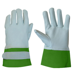 High Quality Heavy-Duty TIG Welding Gloves Smooth Safety <b>Cuff</b> 11 oz Sheep Grain Cow Split Leather Abrasion Resistance Hand <b>Arm</b> - Product Image 3