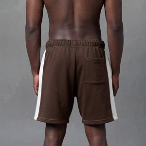 Nouveauté : Short homme 100% coton molletonné, 2 tons, séchage rapide, style streetwear, taille élastique, confortable. - Product Image 5