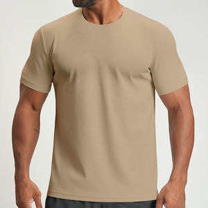 Camiseta Deportiva de Manga Corta para Hombre, de Secado Rápido, para Gimnasio, Tenis, Entrenamiento, Maratón, con Corte Láser y Costuras Soldadas - Product Image 1