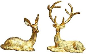 Estatua de Ciervo, Figura de Reno, Escultura Decorativa, Adorno para Navidad, Hogar, Oficina, Decoración de Mesa - Product Image 3