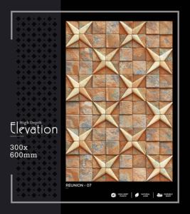 Azulejo de Pared de Porcelana de Alta Profundidad Contemporáneo, 300x600mm, 30x60cm, 12x24, Mate, Decorativo, Texturizado, Cerámico, para Interiores - Product Image 1