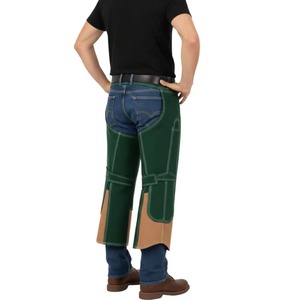 Chaps de fermeur professionnel en cuir de vachette, réglables, pour le sablage des sabots, protection des jambes, outil de travail - Product Image 4