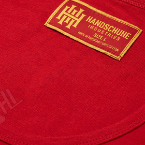 <b>Red</b> Men's <b>Tank</b> <b>Top</b> Solid Color Heat Transfer Logo Casual O-Neck Knitted Polyester Sport Wear - Product Image 6