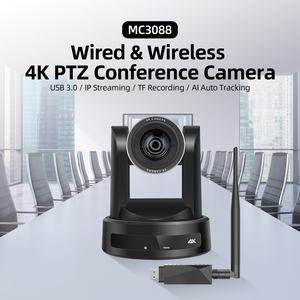 Cámara <span class=keywords><strong>PTZ</strong></span> Inalámbrica 4K con Zoom Óptico de 10X para Sala de Conferencias, con Seguimiento Inteligente por IA, para Transmisión en Vivo de Cultos Religiosos - Product Image 2