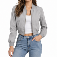 Veste bomber pour femme, légère, matelassée, en coton, avec logo personnalisé, vente directe d'usine, design tendance OEM